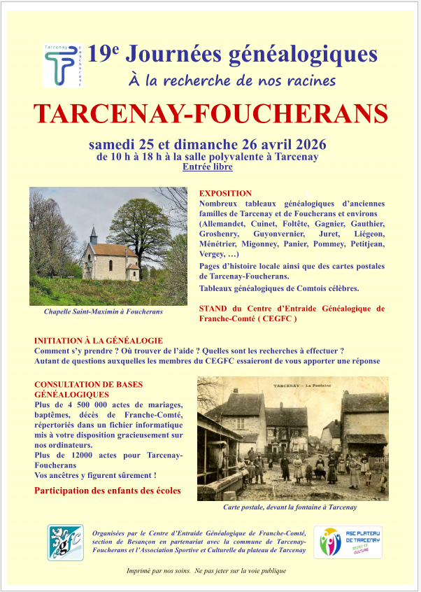 affiche expo Tarcenay